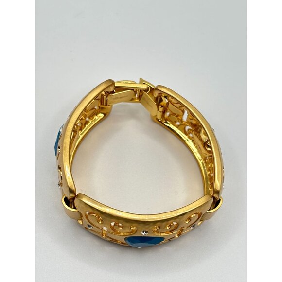 Brighton Versailles Jupiter Gold-Tone Bracelet With Blue Stones & Crystal Accent - Picture 2 of 10